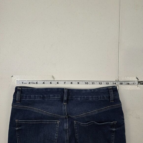 Express Modern Straight Super High Rise Ultra Hyper Jeans womens M 6/8/10 4061 - Picture 5 of 13